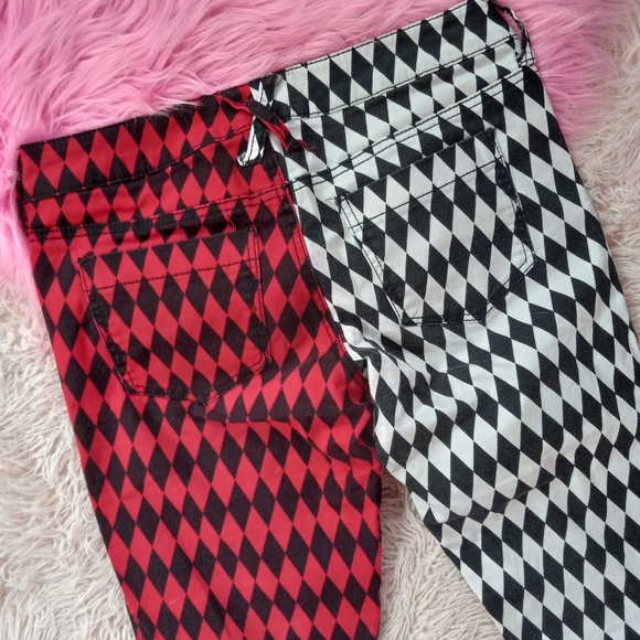 Harlequin split-personality tripp sister brand skinny jeans! new 🤘 - Picture 4 of 4